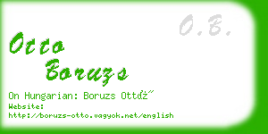 otto boruzs business card